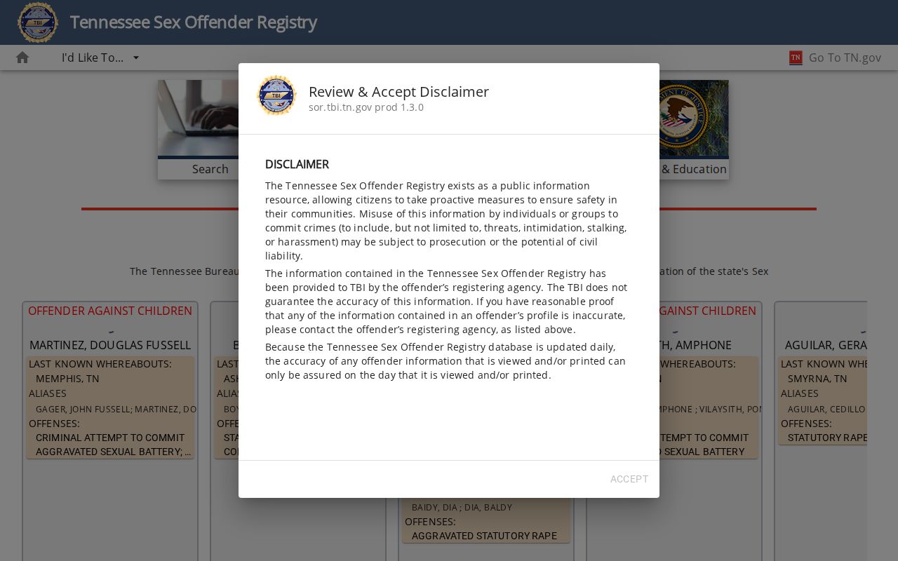 La Vergne people search using Tennessee registry records