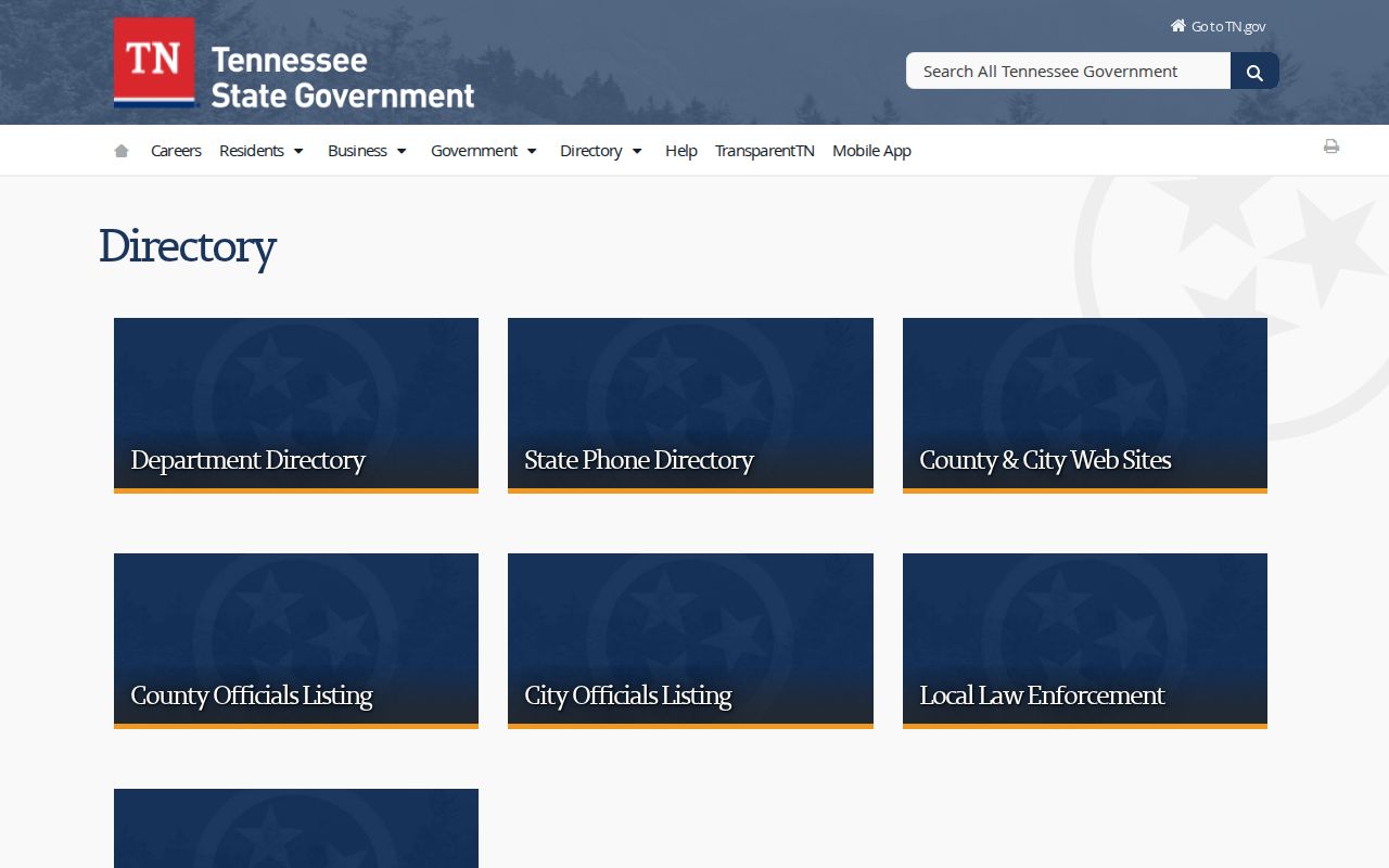 La Vergne people directories Tennessee state employee directory search