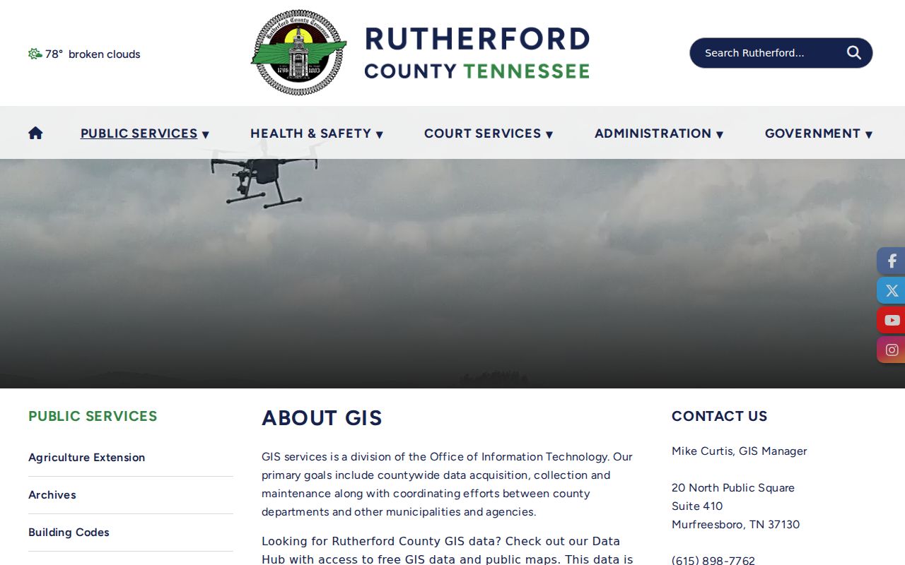 La Vergne public records access through Rutherford County GIS